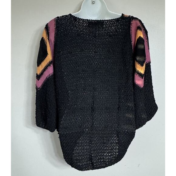 Vintage Norma Canada Sweater Women’s Size Small Style 1223 Leather Trim - Picture 5 of 12